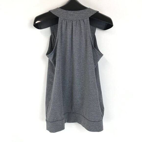Eddie Bauer Travex Striped Racerback Tank Women’s Small Gray Sleeveless Active - Picture 4 of 11